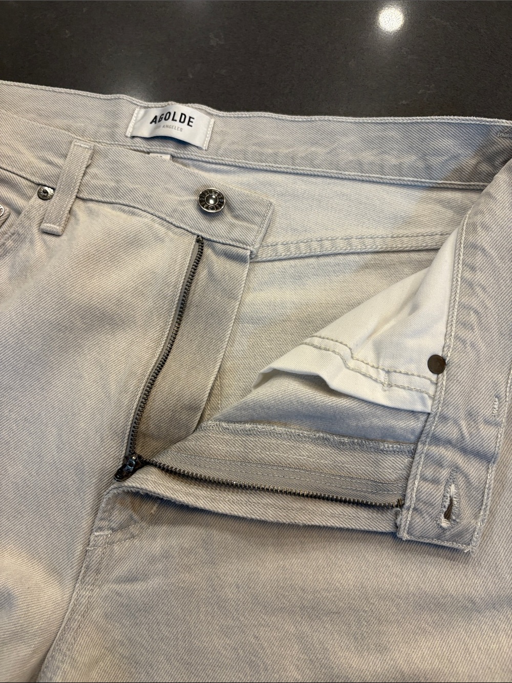 AGOLDE Ballon Jean in Pale Grey - Picture 9 of 11